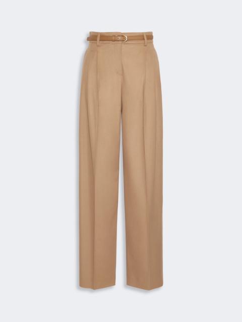 Max Mara COCCO Wool wide-leg trousers - CAMEL