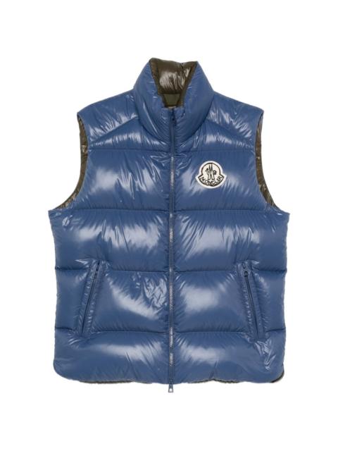 Moncler Belice logo-patch quilted gilet
