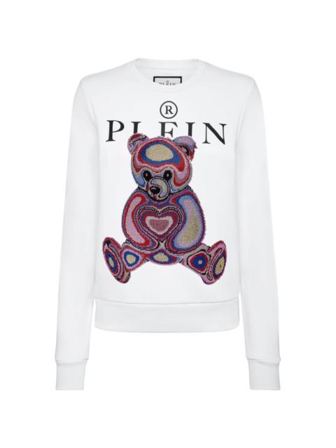 logo-print cotton blend sweatshirt