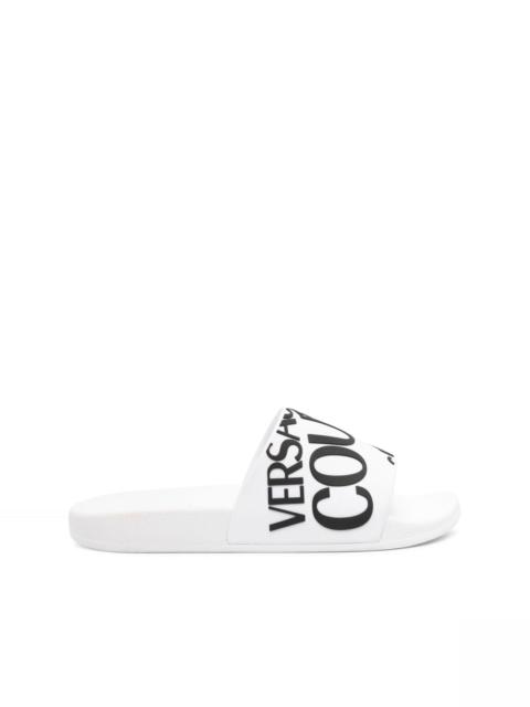 VERSACE JEANS COUTURE Shelly logo-embossed slides