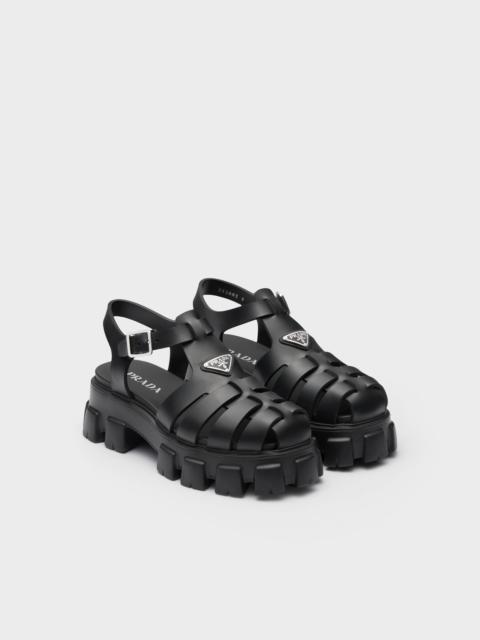 Prada Monolith rubber sandals