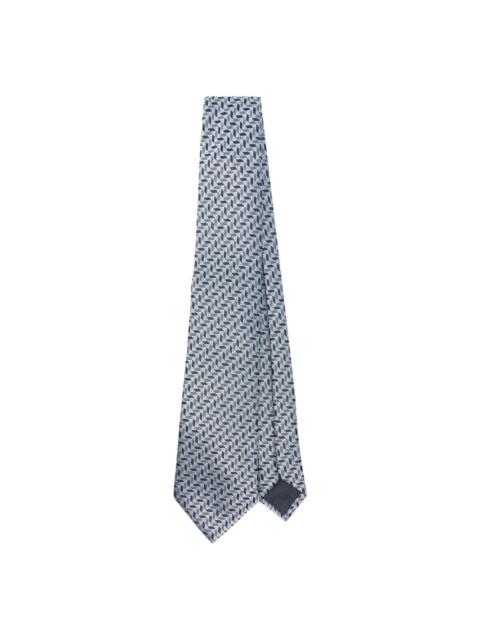 GIORGIO ARMANI patterned-jacquard tie