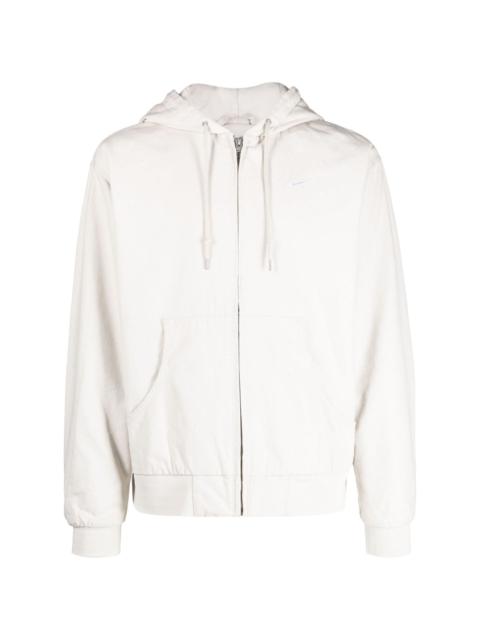 Nike Swoosh logo-detail cotton hoodie
