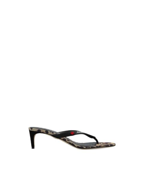 DSQUARED2 leopard-print heeled sandals