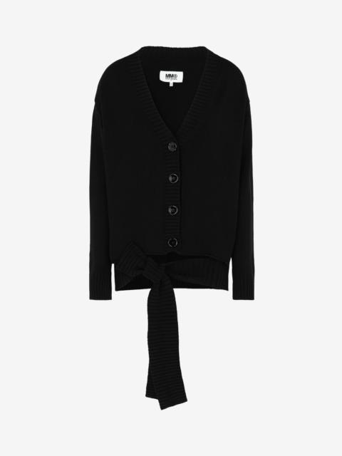 MM6 Maison Margiela Loose rib cardigan