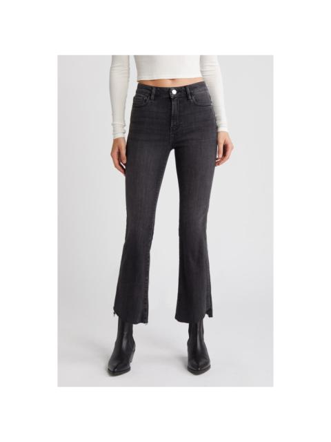 FRAME FRAME Le Crop Mini Boot Cascade Raw Hem Jeans in Stevie at Nordstrom