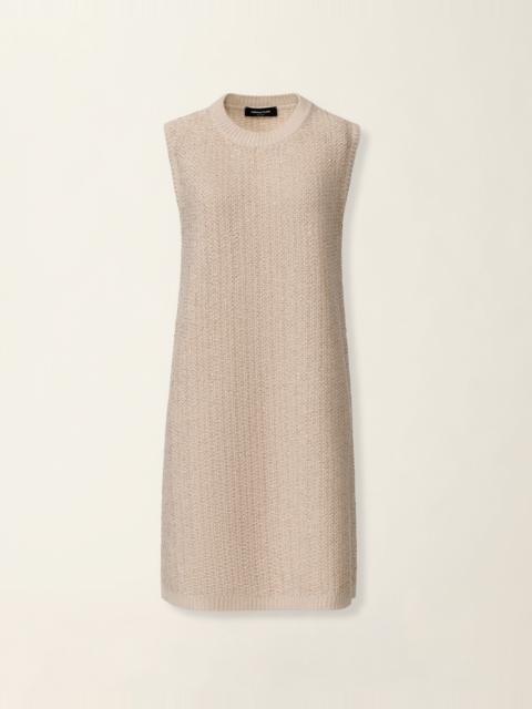 FABIANA FILIPPI Platinum and sequin dress