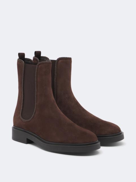 AQUAZZURA Gaspard suede Chelsea boots