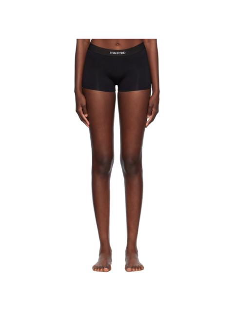 Black Modal Signature Boy Shorts