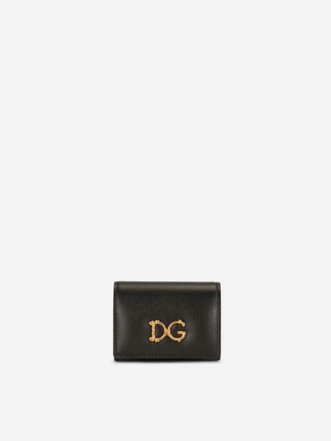 Dolce & Gabbana Calfskin airpods pro case with baroque DG logo