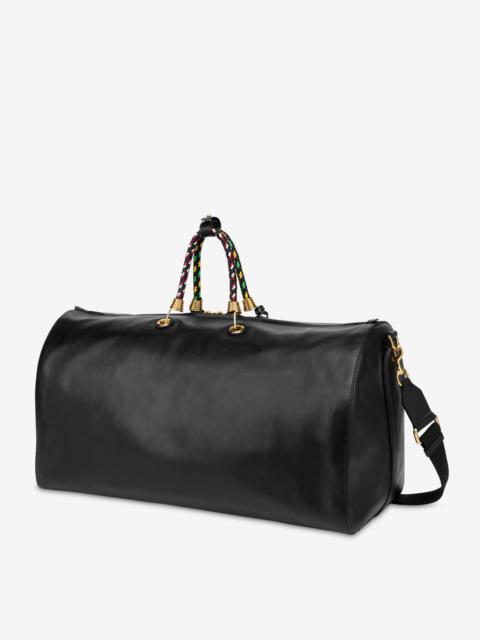 Moschino LARGE BRAIDED CORD BOSTON BAG