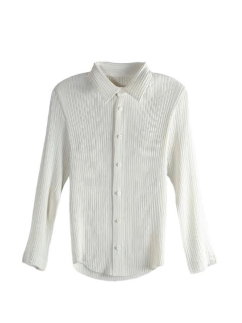 ISSEY MIYAKE pleated buttoned shirt