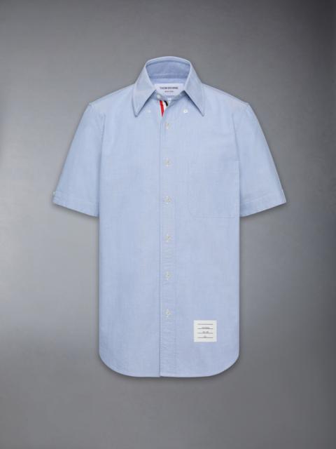 STRAIGHT FIT BUTTON DOWN SHORT SLEEVE SHIRT W/ CF GG PLACKET IN OXFORD