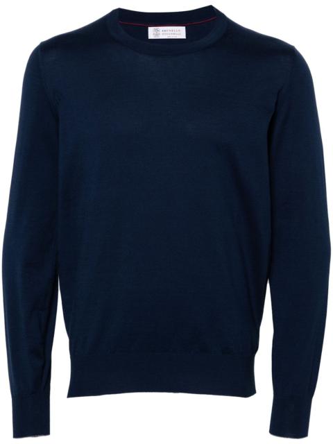 Cotton crew neck sweater