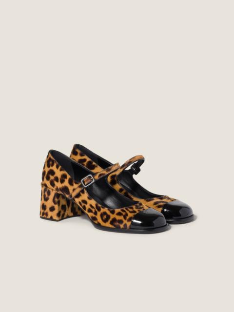 Miu Miu Printed leather pumps