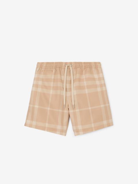 Burberry Check Drawcord Swim Shorts