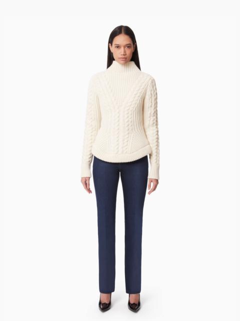 NINA RICCI TURTLENECK SWEATER IN TWISTED WOOL