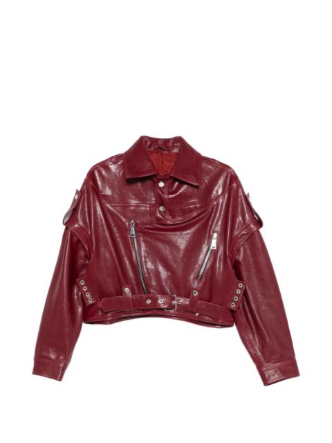 MANOKHI oversized belted jacket