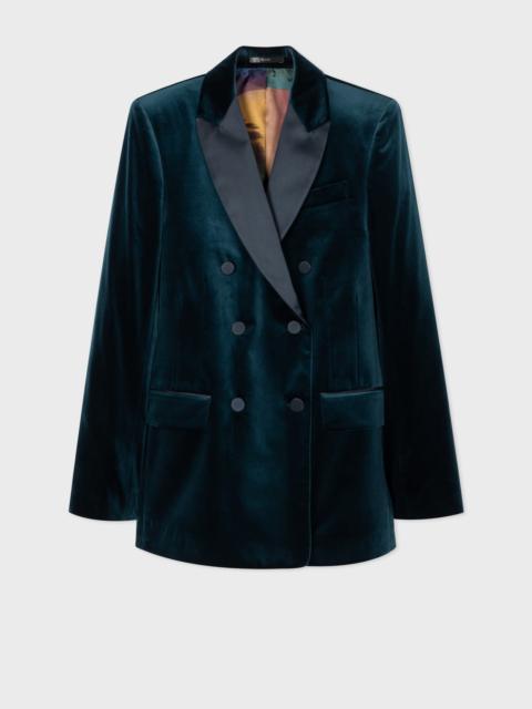 Paul Smith Velvet Slim-Fit Double Breasted Blazer