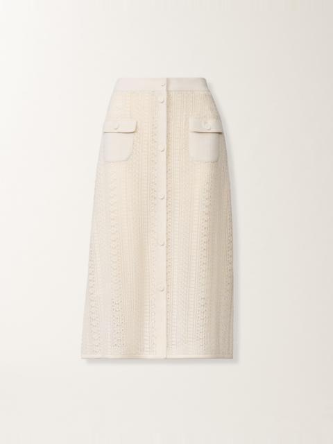 FABIANA FILIPPI Organic cotton skirt with shimmering viscose
