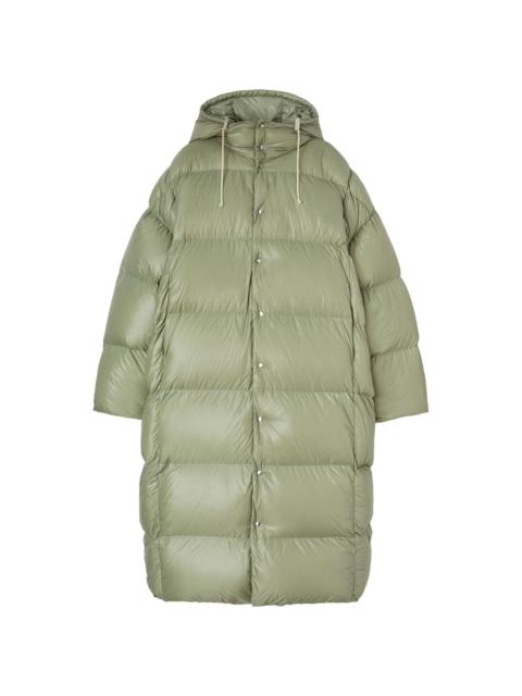 hooded padded coat