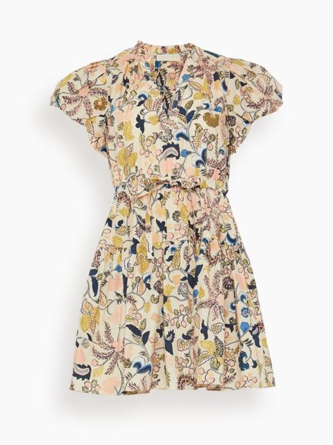 ULLA JOHNSON Izel Mini Dress in Magnolia