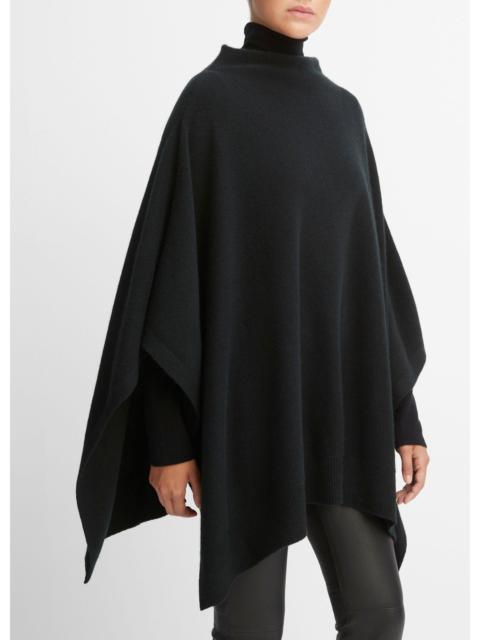 Vince Merino Wool-Cashmere Funnel-Neck Poncho