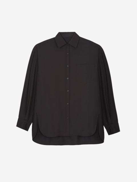 The Frankie Shop Georgia Wool Blend Shirt - Brown