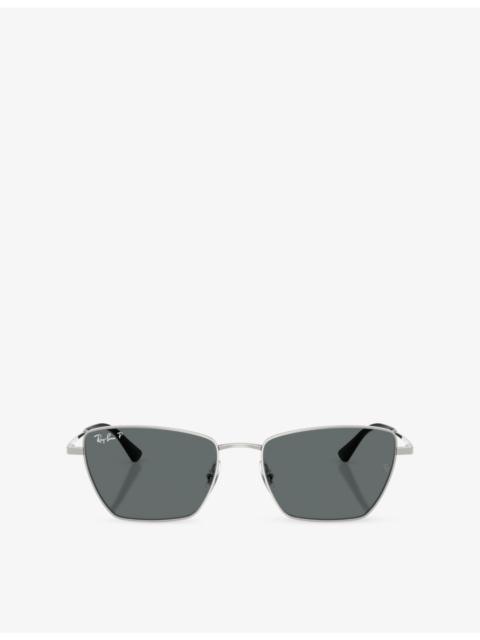 Ray-Ban RB3783 Irregular-Frame Metal Sunglasses