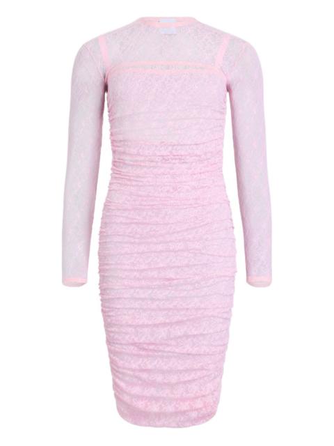 PATOU lace ruched midi dress