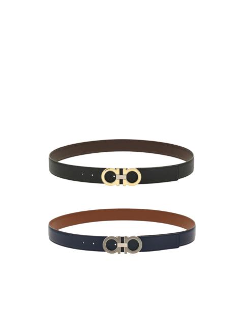FERRAGAMO reversible gancini buckle belt