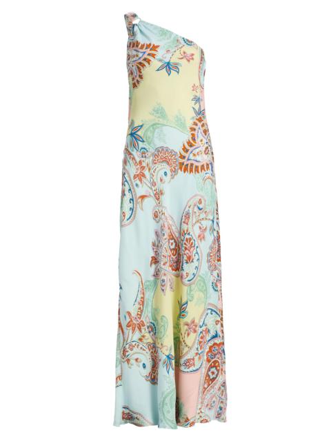 HEMANT & NANDITA Women's One-Shoulder Sash Paisley Maxi Dress - Multi
