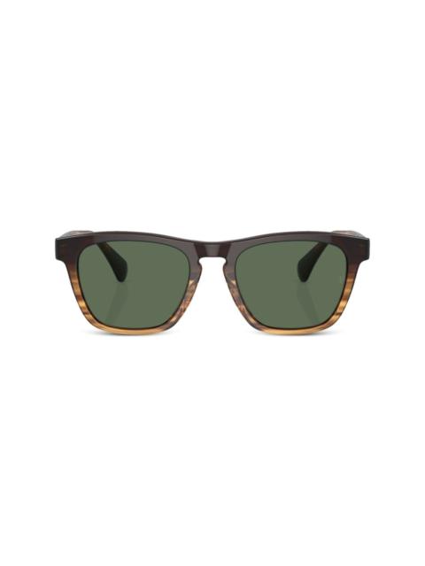 Oliver Peoples R-3 wayfarer-frame sunglasses