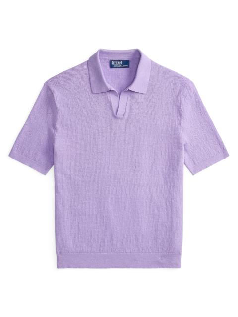 Polo Ralph Lauren Men's Knit Linen-Blend Polo Shirt - Sky Lavender
