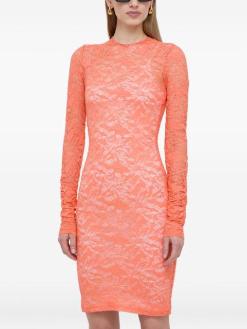 PINKO lace long-sleeve mini dress
