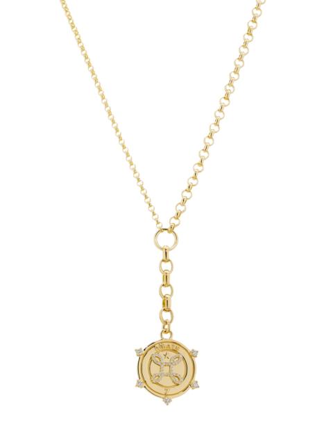 FOUNDRAE Women's True Love Amate 18K Yellow Gold & 0.33 TCW Diamond Chain Necklace - Yellow Gold