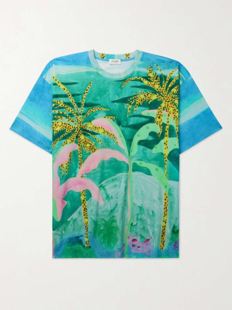 CELINE + Tyson Reeder Printed Cotton-Jersey T-Shirt
