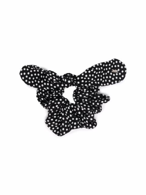 SAINT LAURENT polka-dot hair scrunchie