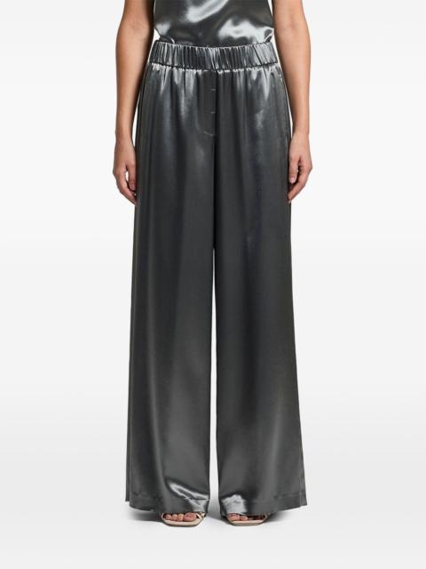 PESERICO fluid satin trousers