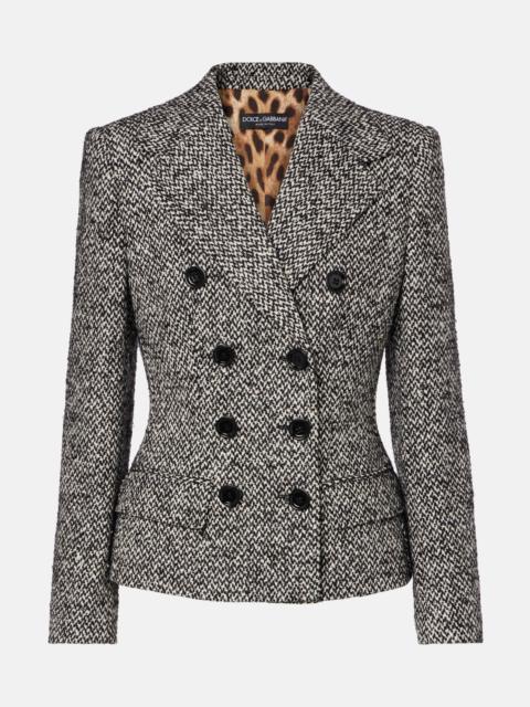 Dolce & Gabbana Double-breasted wool-blend jacket