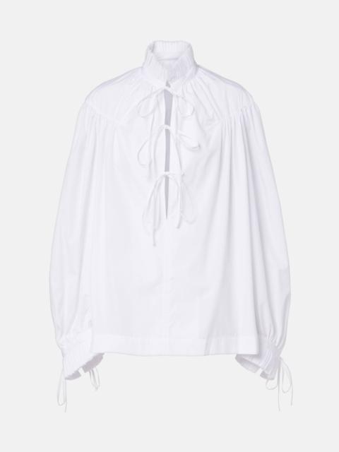 Dries Van Noten Ruffled cotton blouse