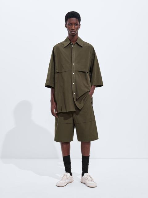 Bottega Veneta Macro Intreccio Cotton Shorts