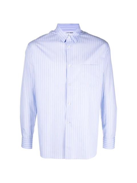 striped poplin shirt