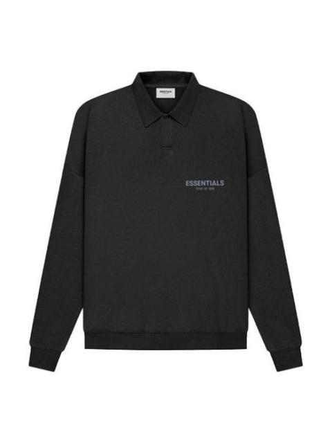 ESSENTIALS Fear of God Essentials SS21 Long Sleeve French Terry Polo Shirt 'Stretch Limo' FOG-SS21-626