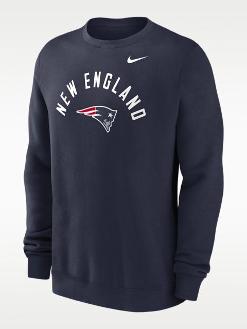 Nike New England Patriots Club Men's Nike NFL Pullover Crew