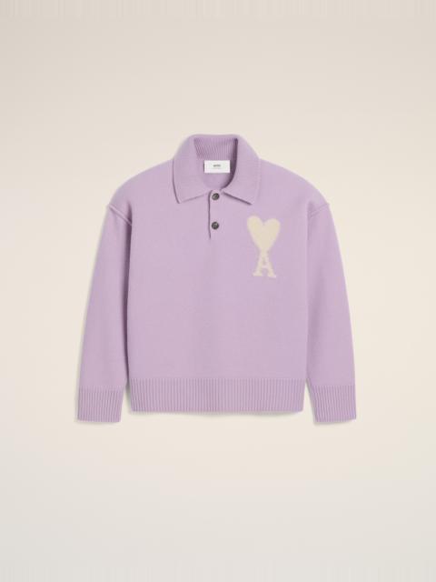 PURPLE WOOL AMI DE COEUR POLO