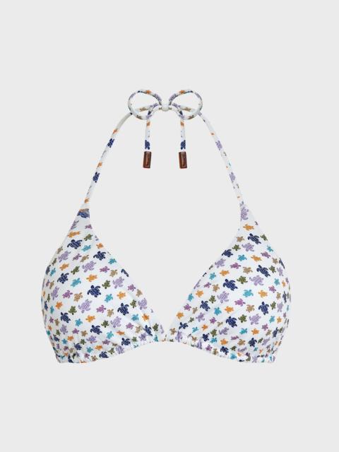 Vilebrequin WOMEN TRIANGLE BIKINI TOP MICRO RONDE DES TORTUES