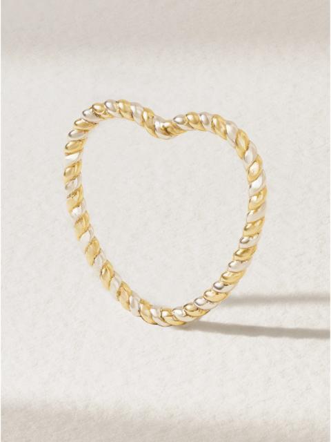 Yvonne Léon 9-karat White And Yellow Gold Ring