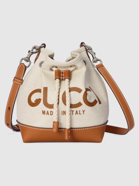 Mini shoulder bag with Gucci print