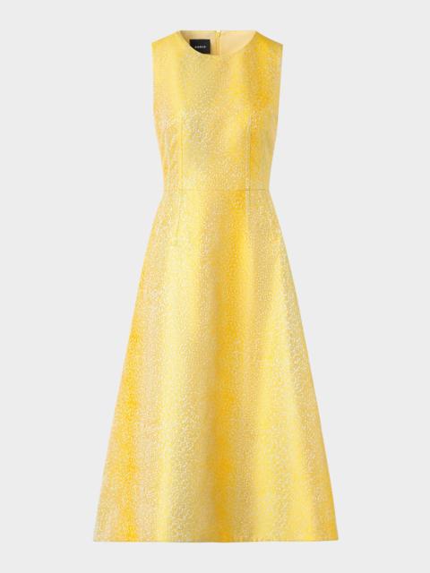 AKRIS Sleeveless Midi A-Line Dress